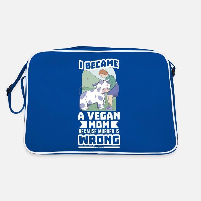 vegan vegetables fruit no meat mom Retro Bag