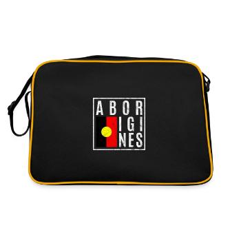 Aborigène - Sac Retro - noir/or - Dos