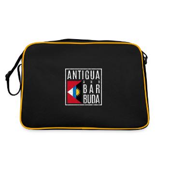 Antigua and Barbuda - Retro Bag - black/gold - Back