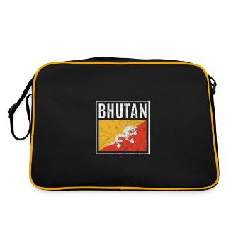 Bhoutan - Sac Retro - noir/or - Dos