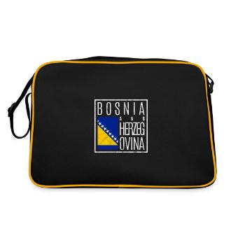 Bosnie-Herzégovine - Sac Retro - noir/or - Dos