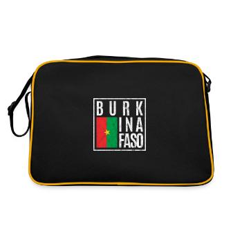 Burkina Faso - Sac Retro - noir/or - Dos