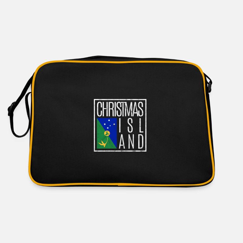Weihnachtsinsel Retro Tasche