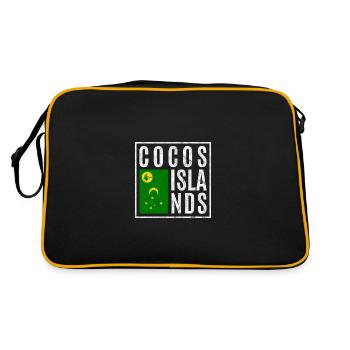 Îles Cocos - Sac Retro - noir/or - Dos