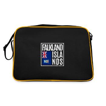 Îles Falkland - Sac Retro - noir/or - Dos