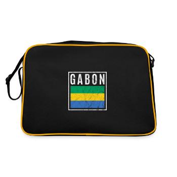 Gabon - Retro Bag - black/gold - Back