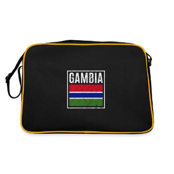 Gambie - Sac Retro - noir/or - Dos