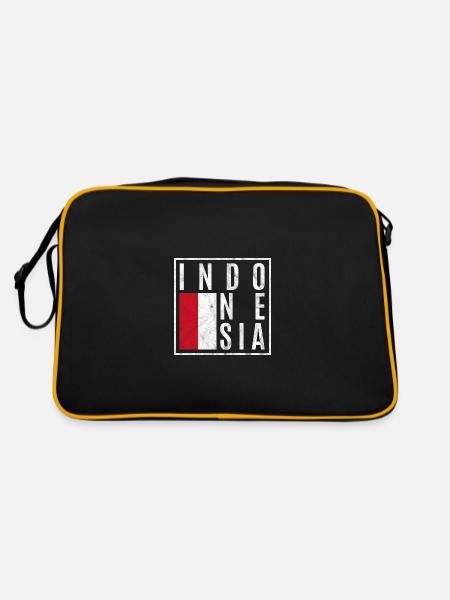 Indonesia - Retro Bag - black/gold - Back