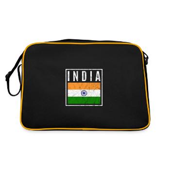 Inde - Sac Retro - noir/or - Dos