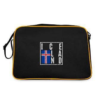 Iceland - Retro Bag - black/gold - Back