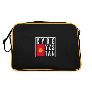Kyrgyzstan - Retro Bag - black/gold - Back