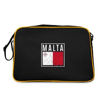 Malte - Sac Retro - noir/or - Dos