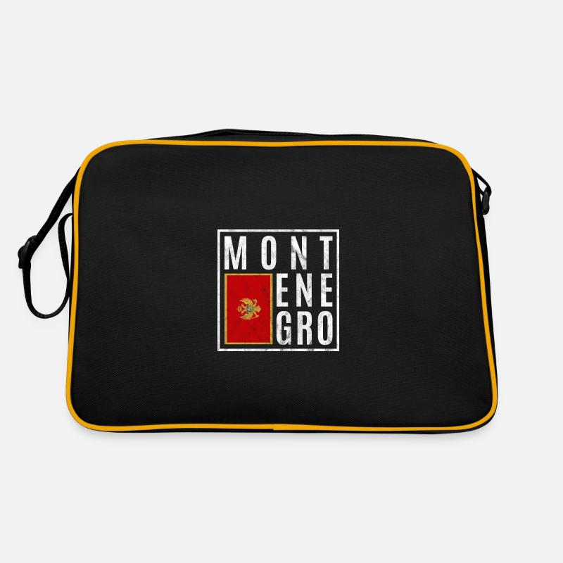 Montenegro - Retro Tasche - Schwarz/Gold