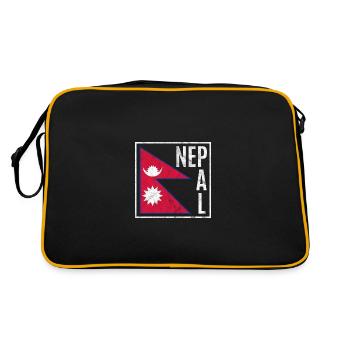 Nepal - Retro Bag - black/gold - Back
