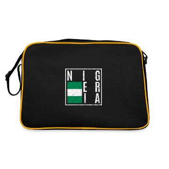 Nigéria - Sac Retro - noir/or - Dos