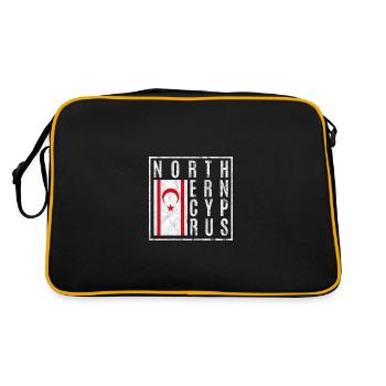 Nordzypern - Retro Tasche - Schwarz/Gold - Hinten