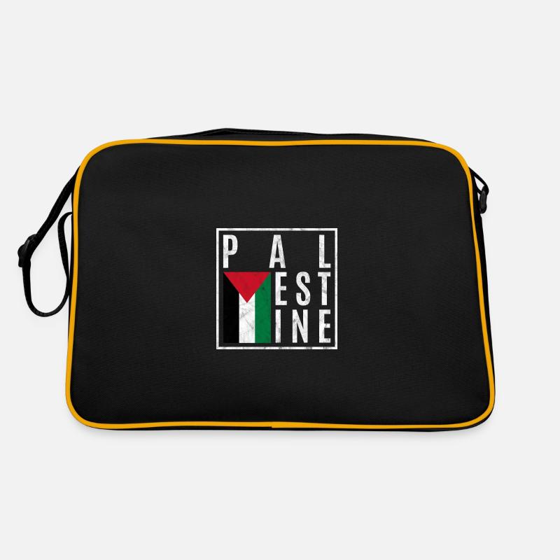 Palästina - Retro Tasche - Schwarz/Gold