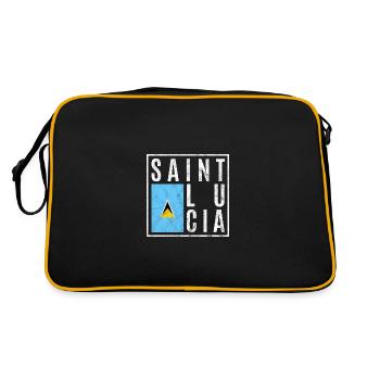 Sainte-Lucie - Sac Retro - noir/or - Dos