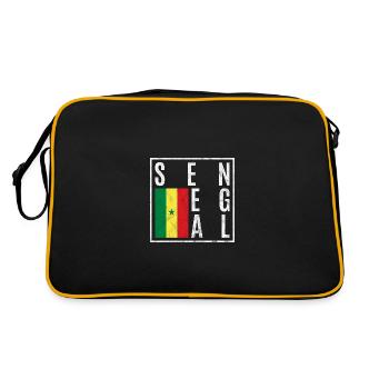 Sénégal - Sac Retro - noir/or - Dos