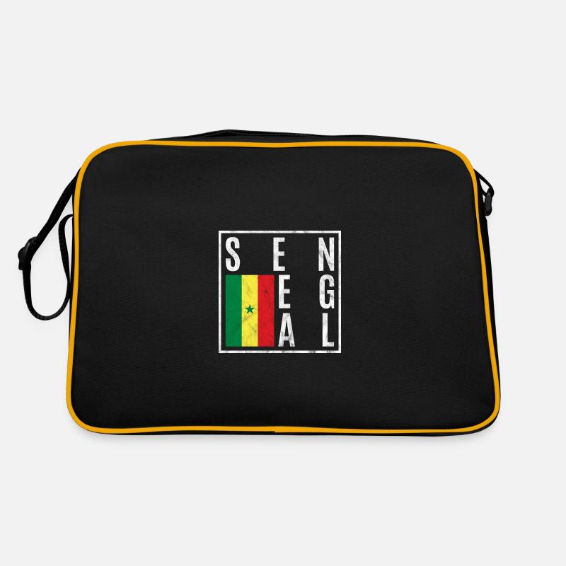 Sénégal - Sac Retro - noir/or