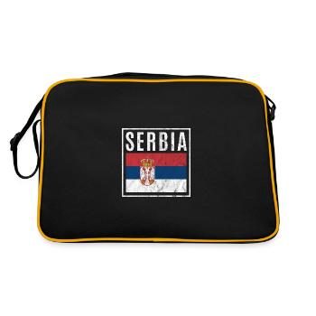 Serbia - Retro Bag - black/gold - Back