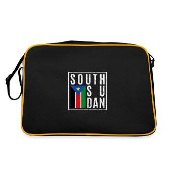 Soudan du Sud - Sac Retro - noir/or - Dos