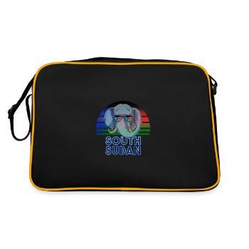 Soudan du Sud - Sac Retro - noir/or - Dos