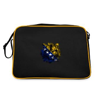 Bosnie-Herzégovine - Sac Retro - noir/or - Dos