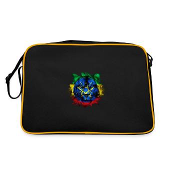 Éthiopie - Sac Retro - noir/or - Dos