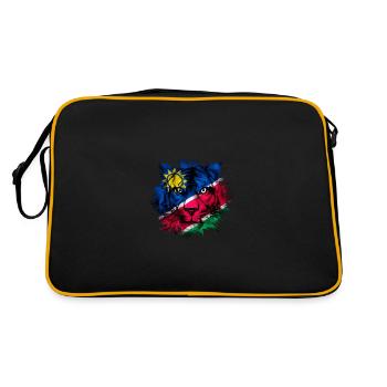 Nauru - Sac Retro - noir/or - Dos