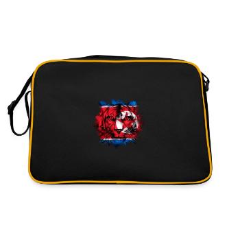 Corée du Nord - Sac Retro - noir/or - Dos