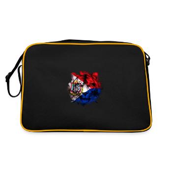 Sint Maarten - Retro Tasche - Schwarz/Gold - Hinten
