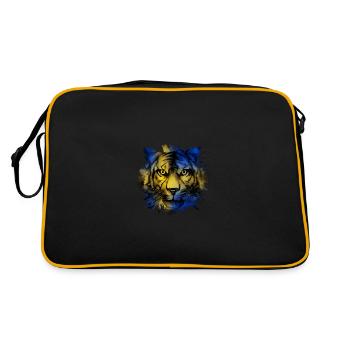 Suède - Sac Retro - noir/or - Dos