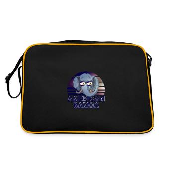 Samoa américaines - Sac Retro - noir/or - Dos