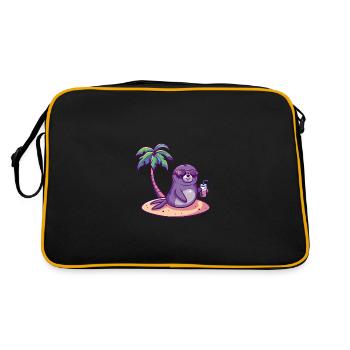 Vacances d’été de phoque - Sac Retro - noir/or - Dos