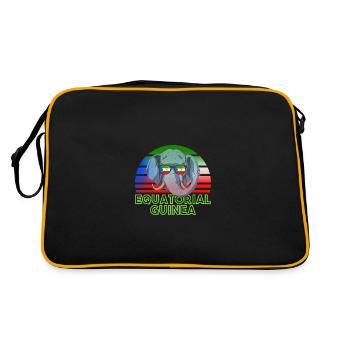 Guinée équatoriale - Sac Retro - noir/or - Dos