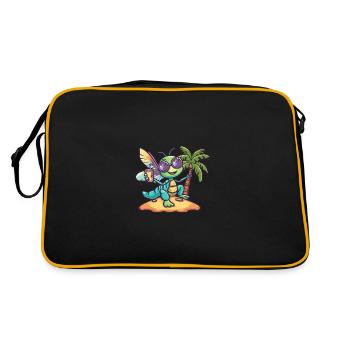 Libellule vacances d’été - Sac Retro - noir/or - Dos