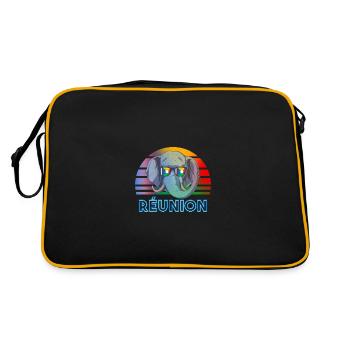 Réunion - Retro Bag - black/gold - Back