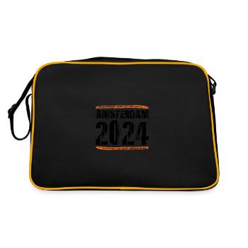 Devis Amsterdam 2024 - Sac Retro - noir/or - Dos