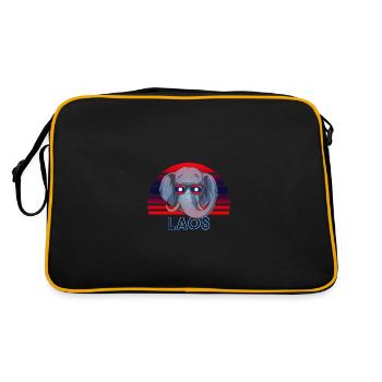 Laos - Sac Retro - noir/or - Dos