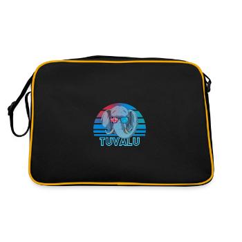 Tuvalu - Retro Bag - black/gold - Back