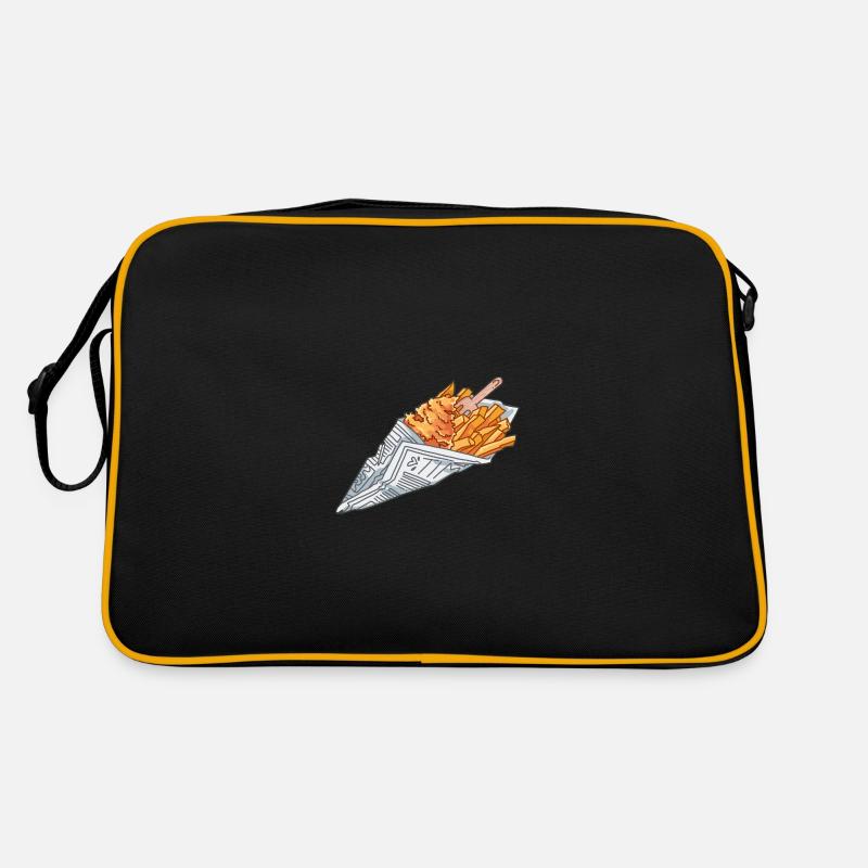 Fish and Chips Retro Tasche