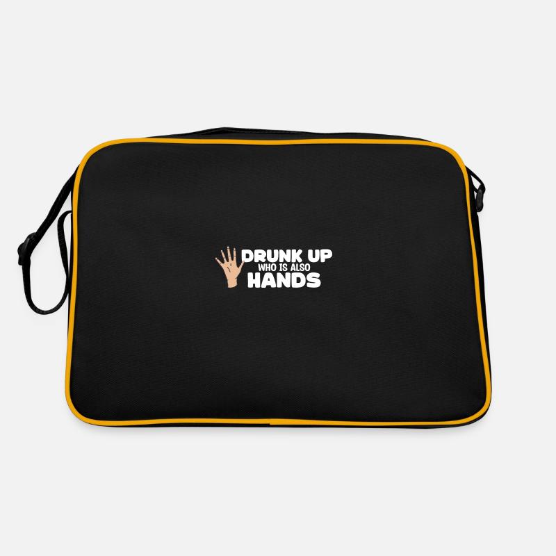 Drunk who also has hands - Funny drinker Retro Bag