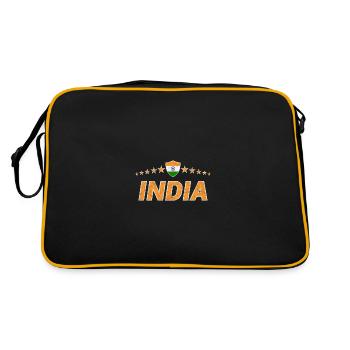 Inde - Sac Retro - noir/or - Dos