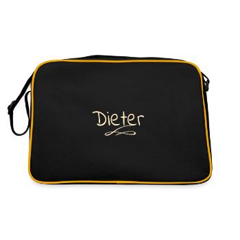 Dieter - Sac Retro - noir/or - Dos
