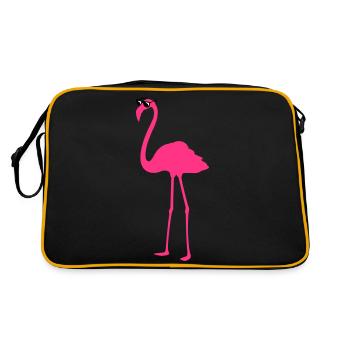 Flymingo - Fly Guy - Retro Tasche - Schwarz/Gold - Hinten