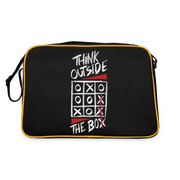 Think Outside The Box Chemises sombres et cool à / ch - Sac Retro - noir/or - Dos