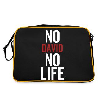 No David No Life - Retro Bag - black/gold - Back