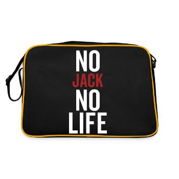 No Jack No Life - Retro Bag - black/gold - Back