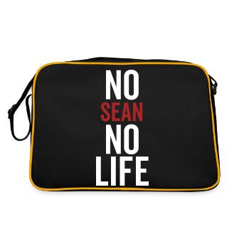 Pas de Sean Pas de vie - Sac Retro - noir/or - Dos